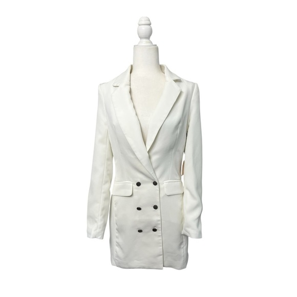 Superdown Cream Madeline Blazer Dress - Picture 1 of 16